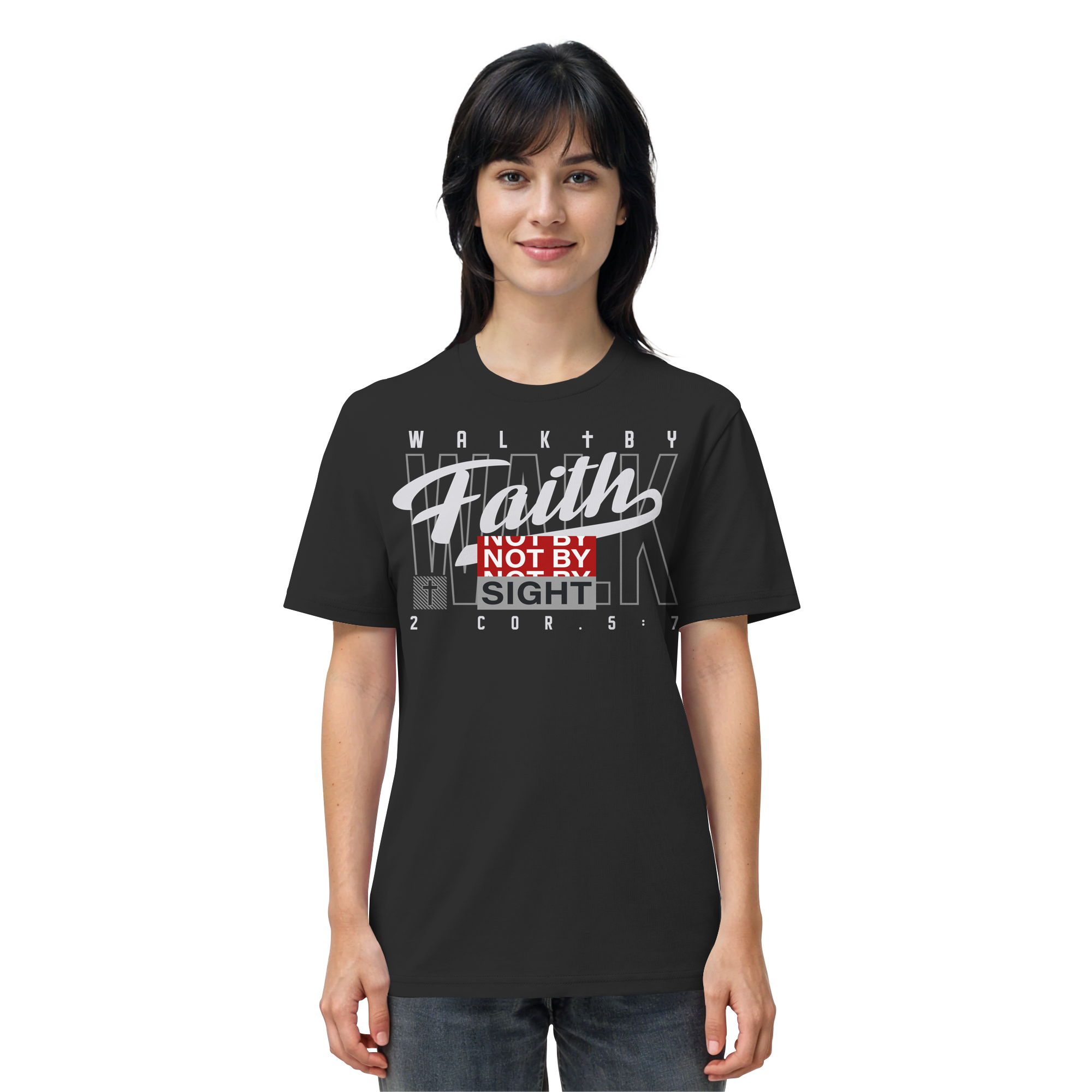 WALK BY FAITH - T-Shirt Bio Baumwolle