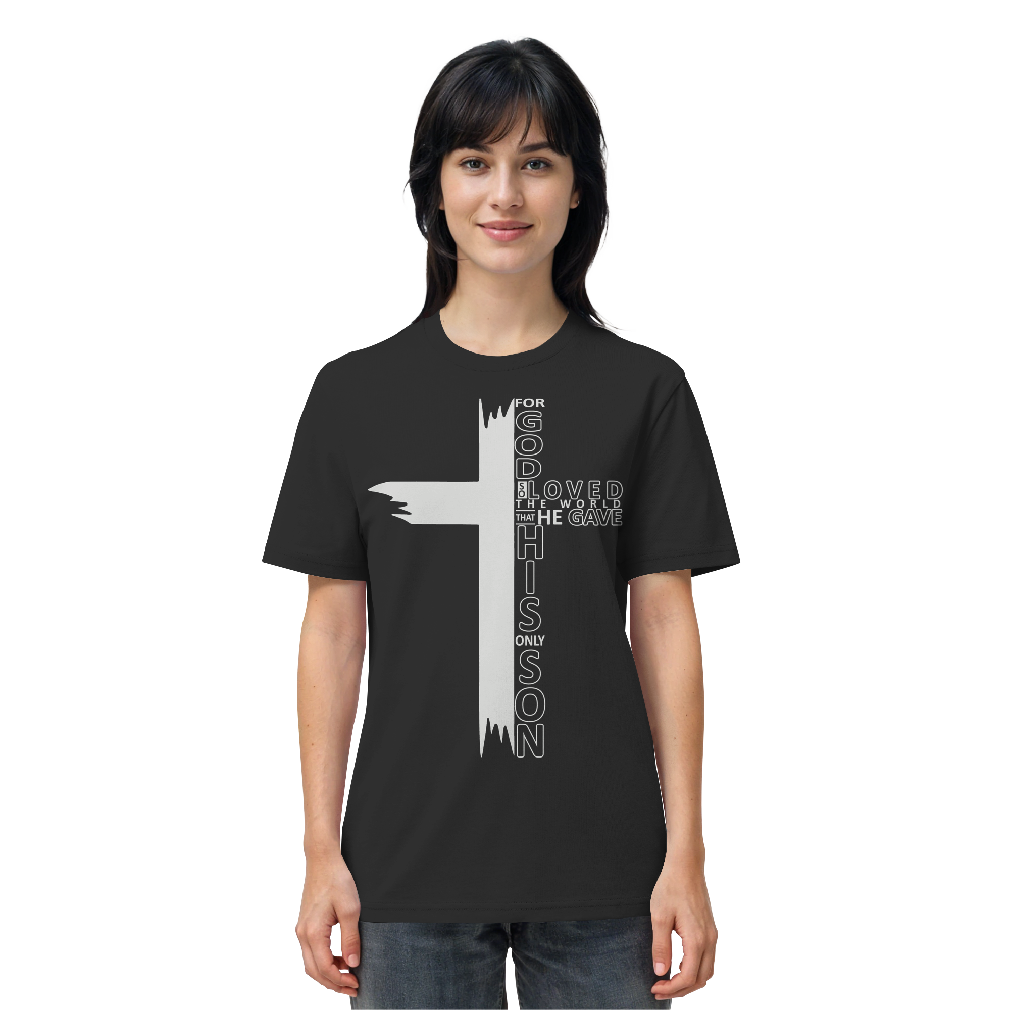 THE LORD IS MY LIGHT - T-Shirt Bio Baumwolle