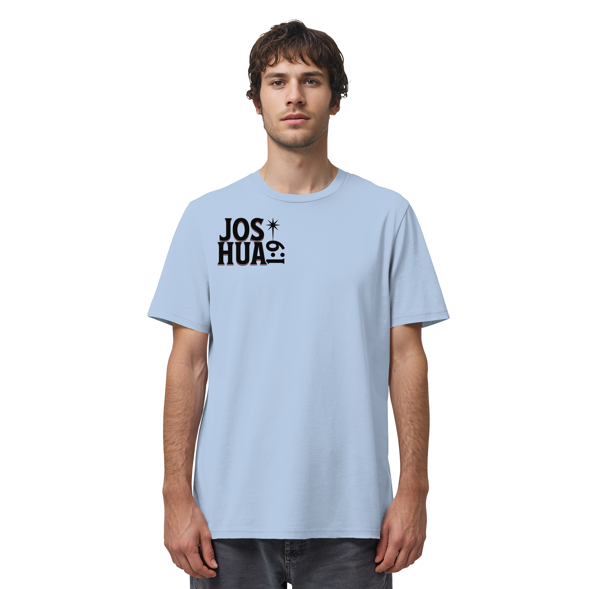 BE STRONG AND COURAGEOUS LION - T-Shirt Bio Baumwolle