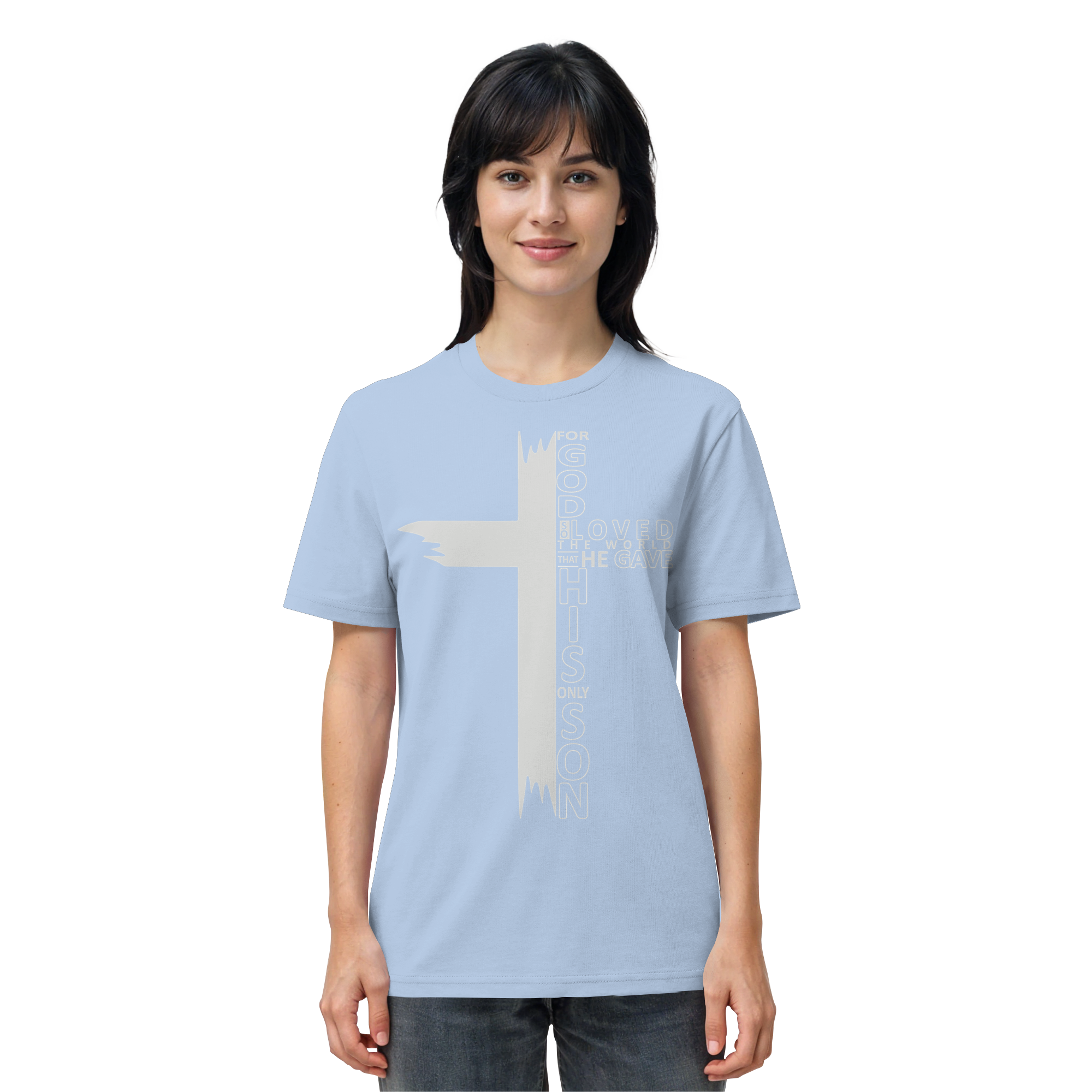 THE LORD IS MY LIGHT - T-Shirt Bio Baumwolle
