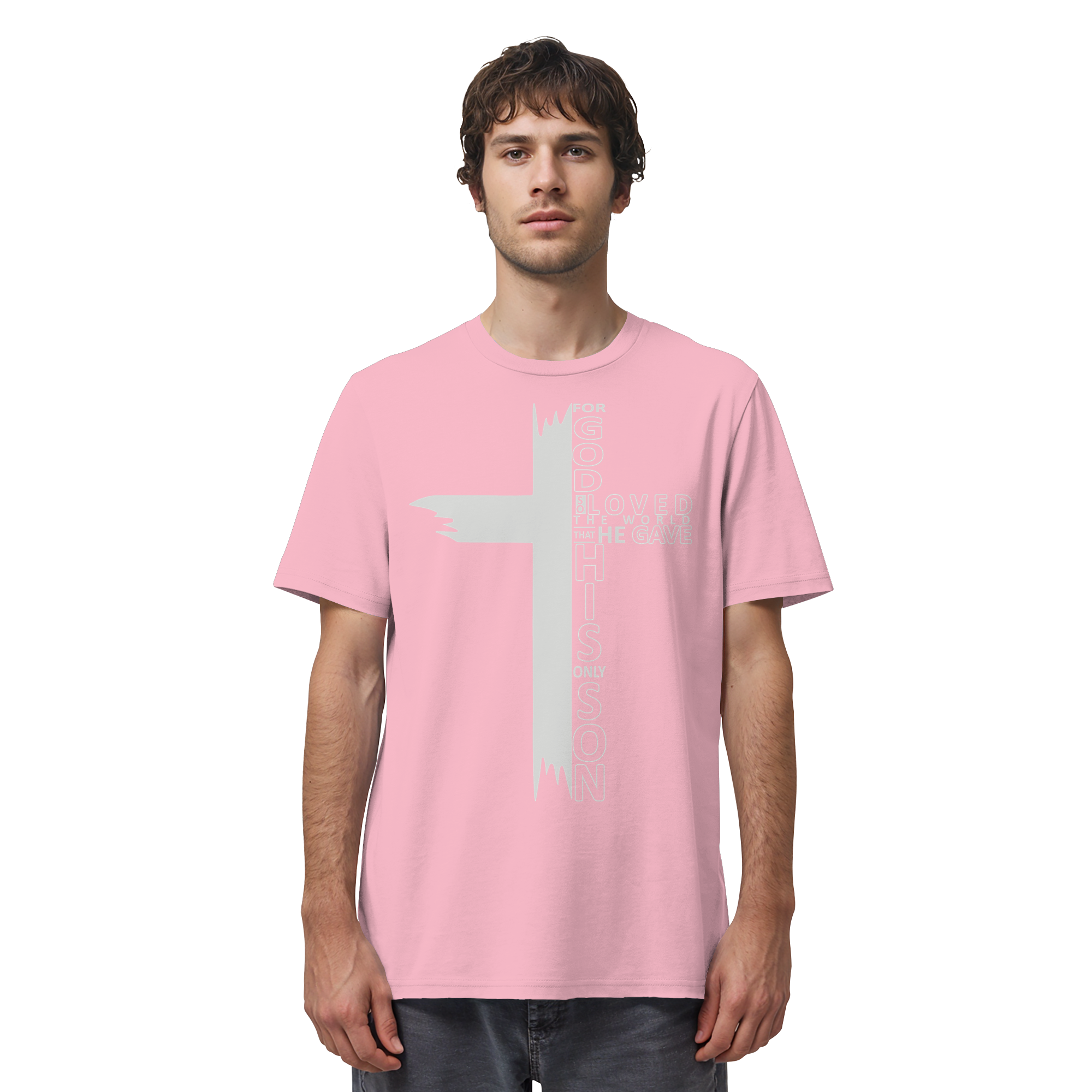 JESUS SAVED MY LIFE - T-Shirt Bio Baumwolle