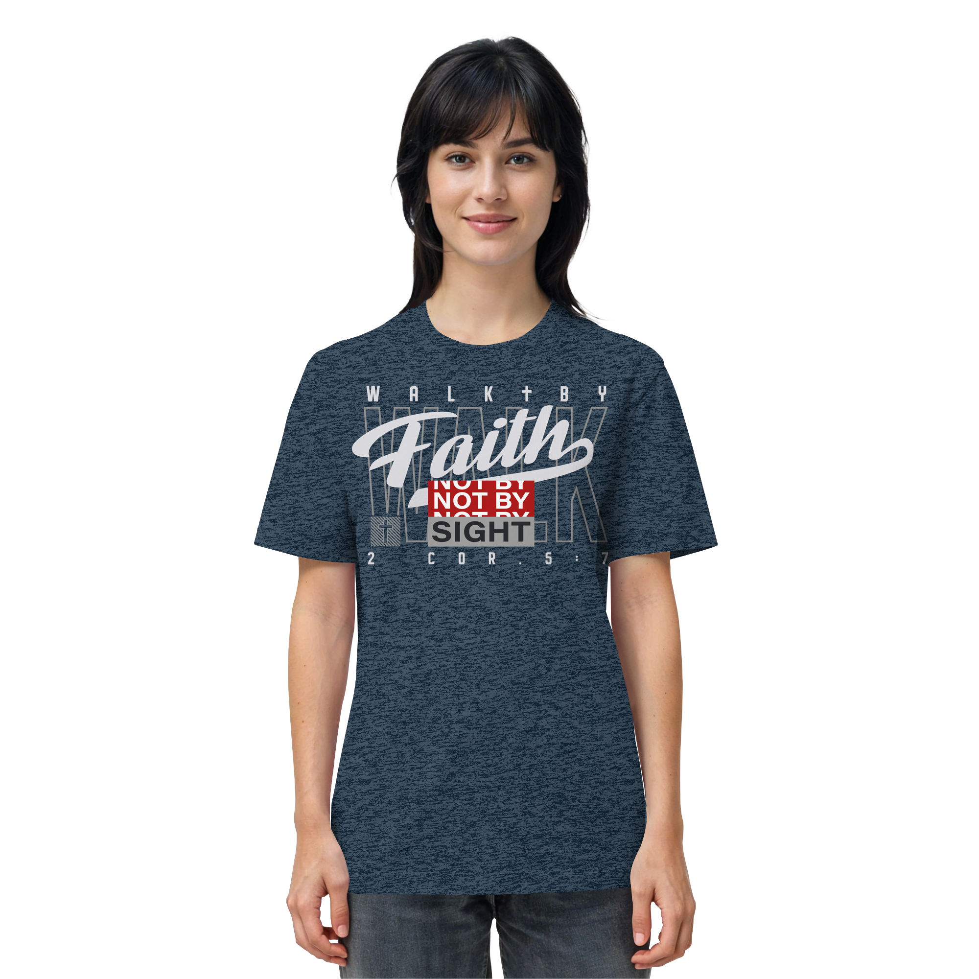 WALK BY FAITH - T-Shirt Bio Baumwolle