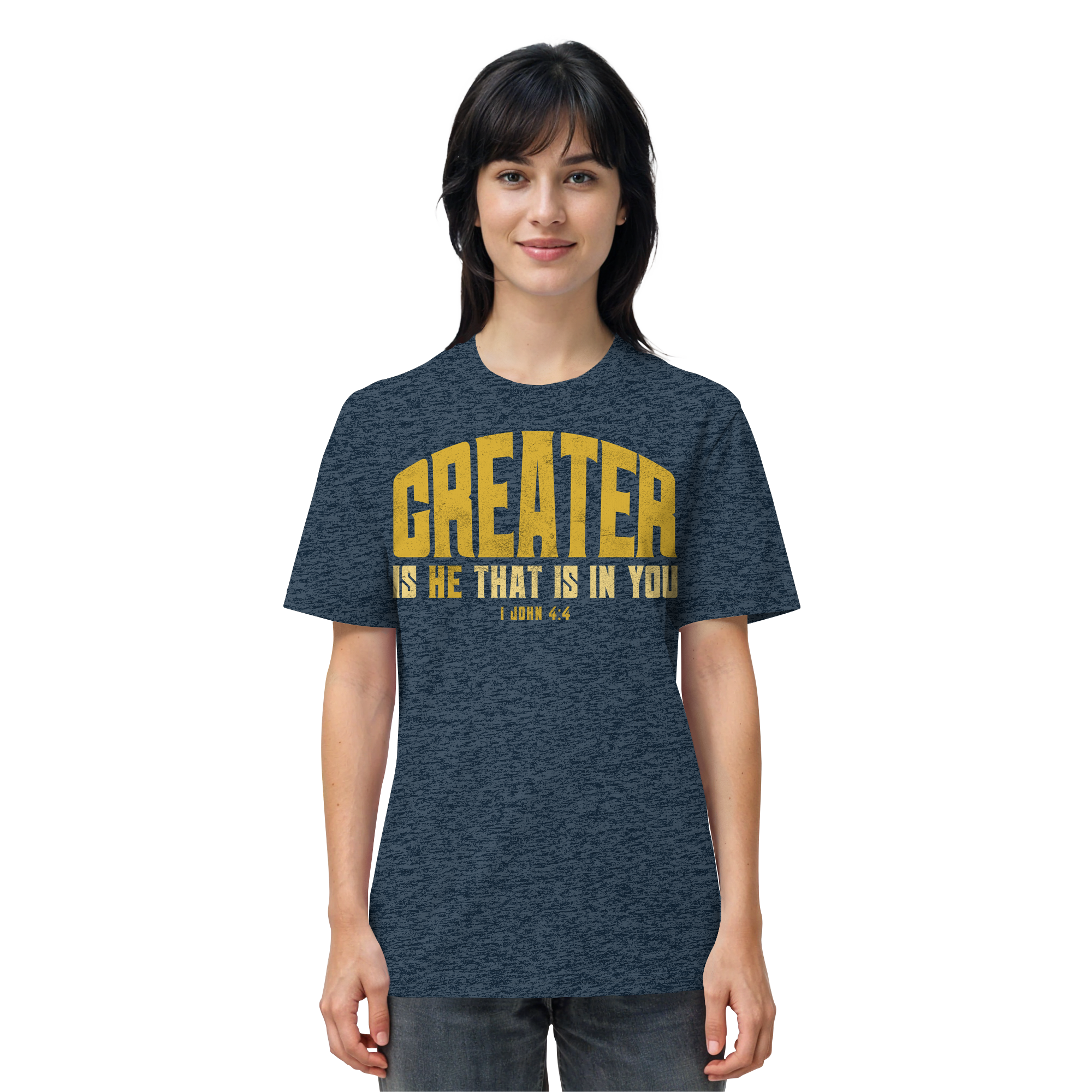 T-Shirt Bio Baumwolle |  GREATER IS HE  - Organic Shirt
