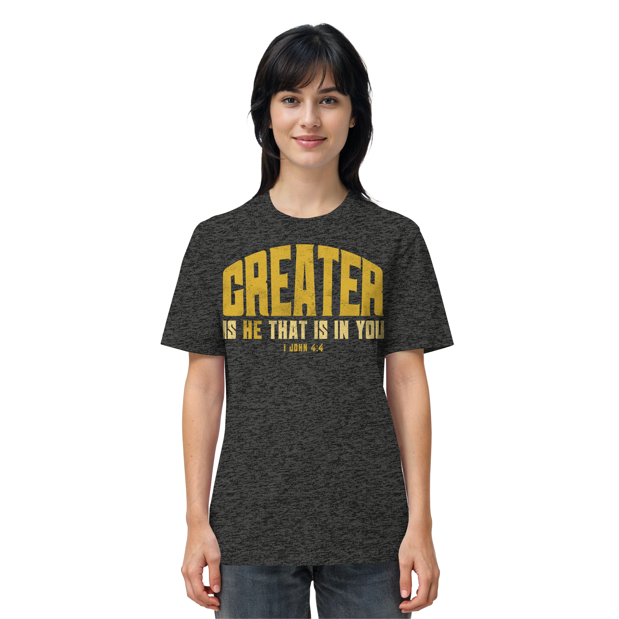 T-Shirt Bio Baumwolle |  GREATER IS HE  - Organic Shirt