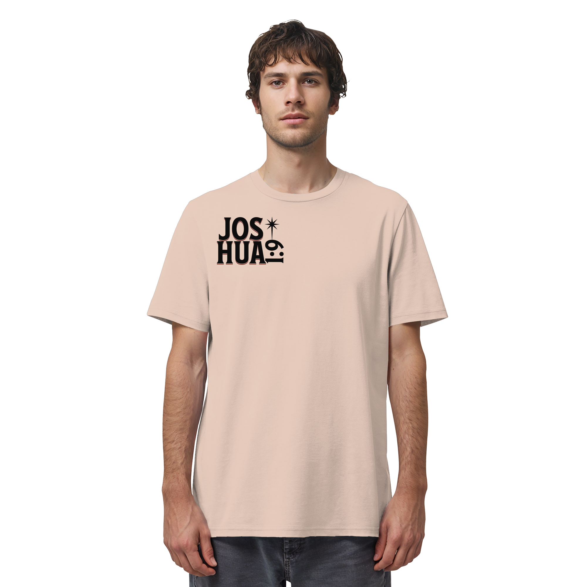 BE STRONG AND COURAGEOUS LION - T-Shirt Bio Baumwolle