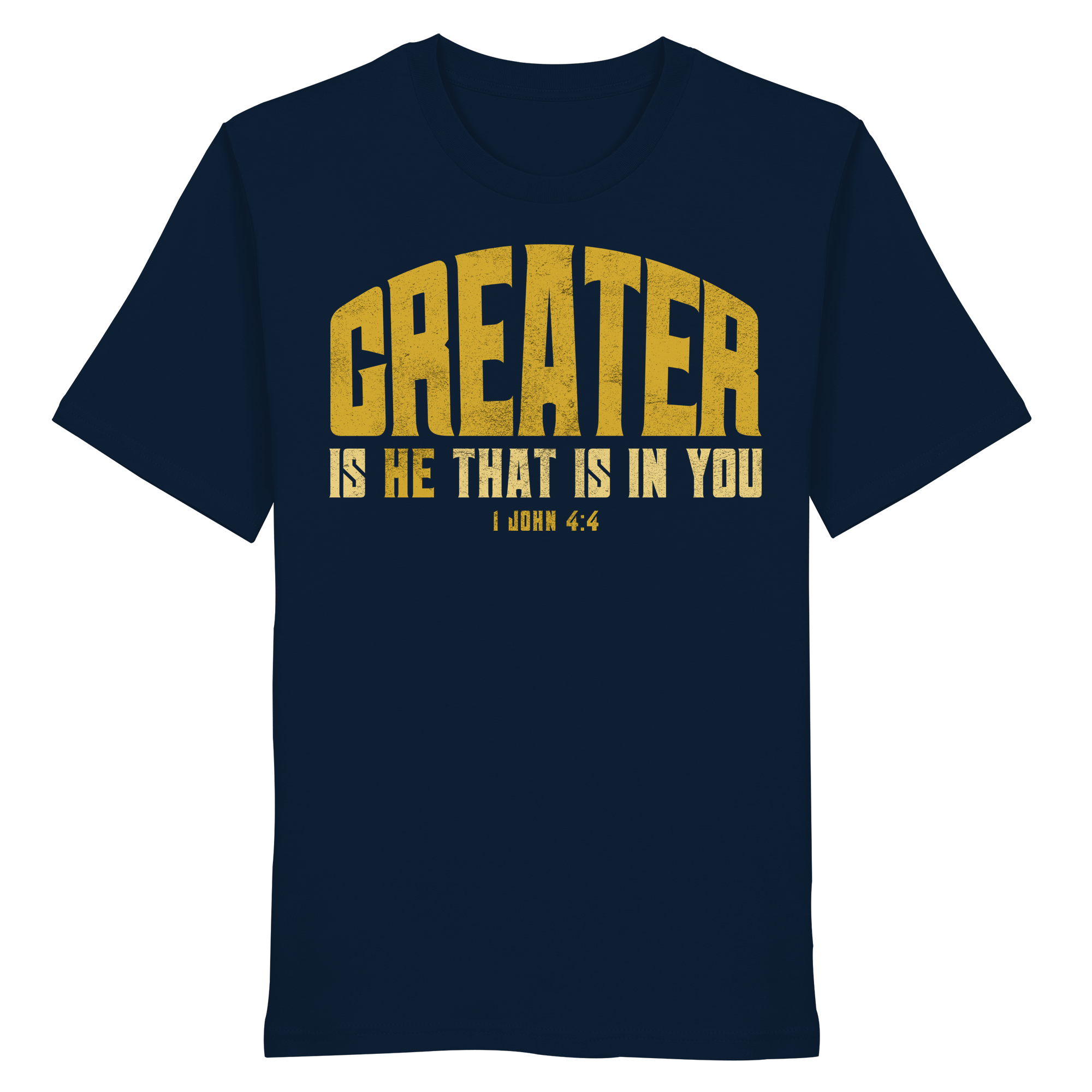 T-Shirt Bio Baumwolle |  GREATER IS HE  - Organic Shirt