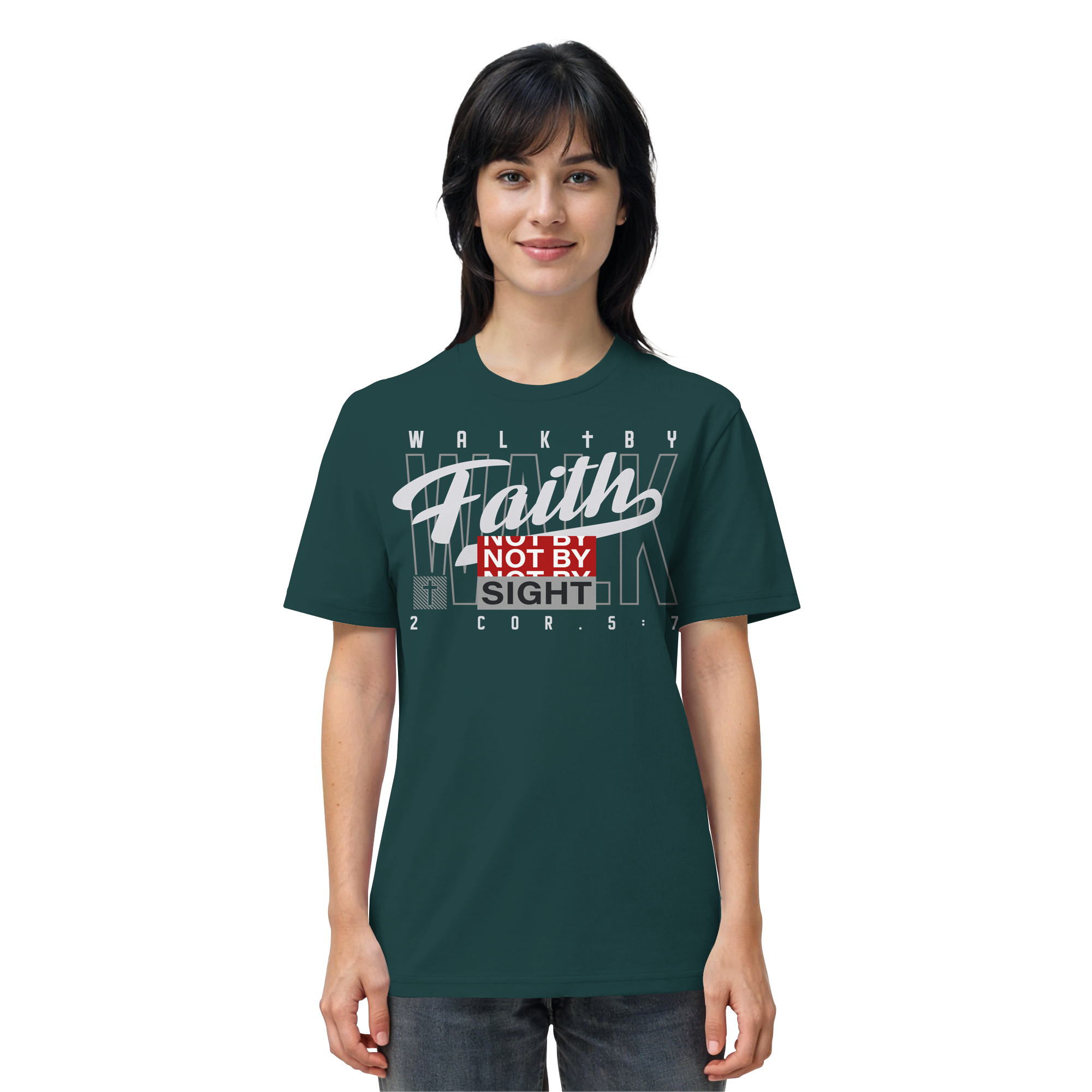 WALK BY FAITH - T-Shirt Bio Baumwolle