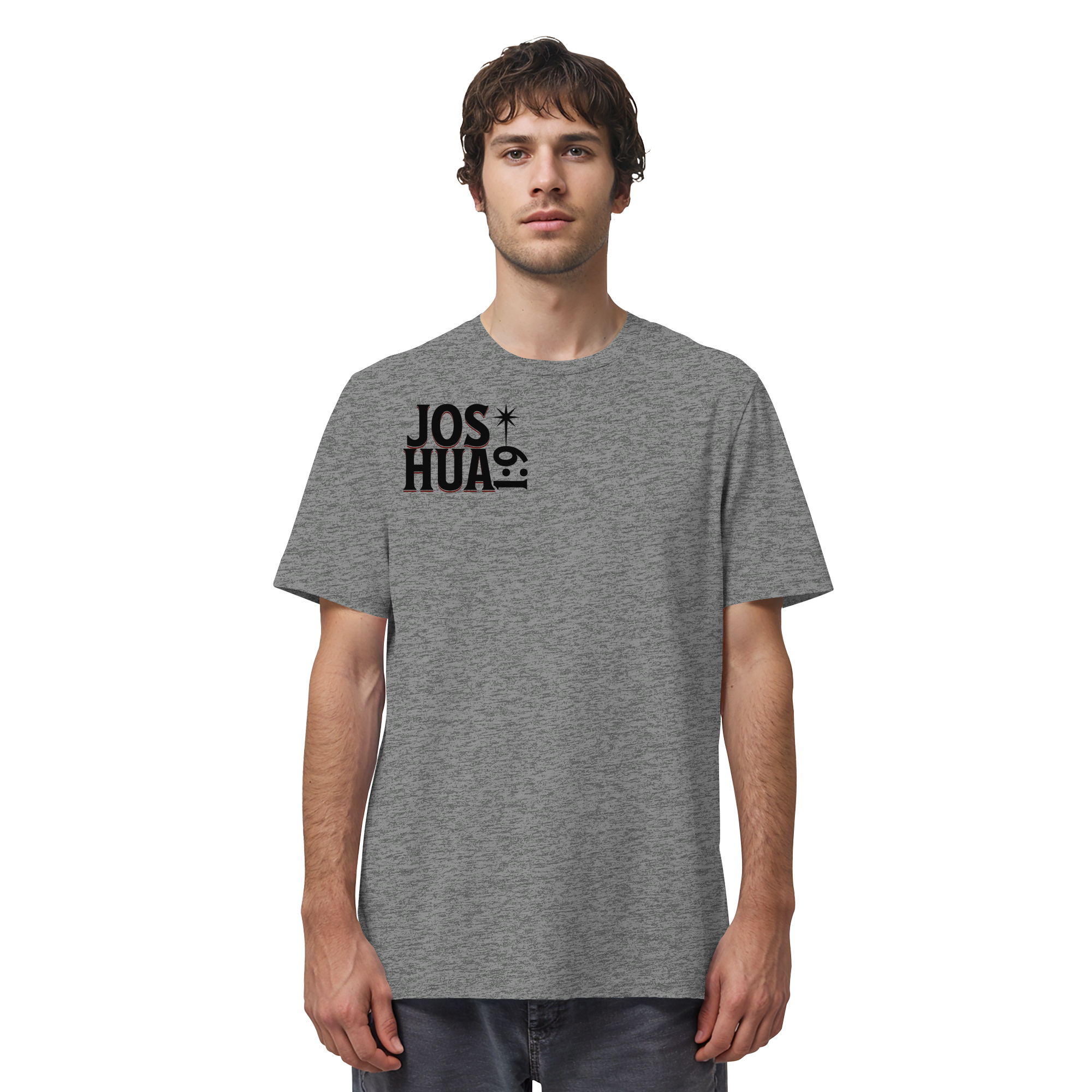 BE STRONG AND COURAGEOUS LION - T-Shirt Bio Baumwolle