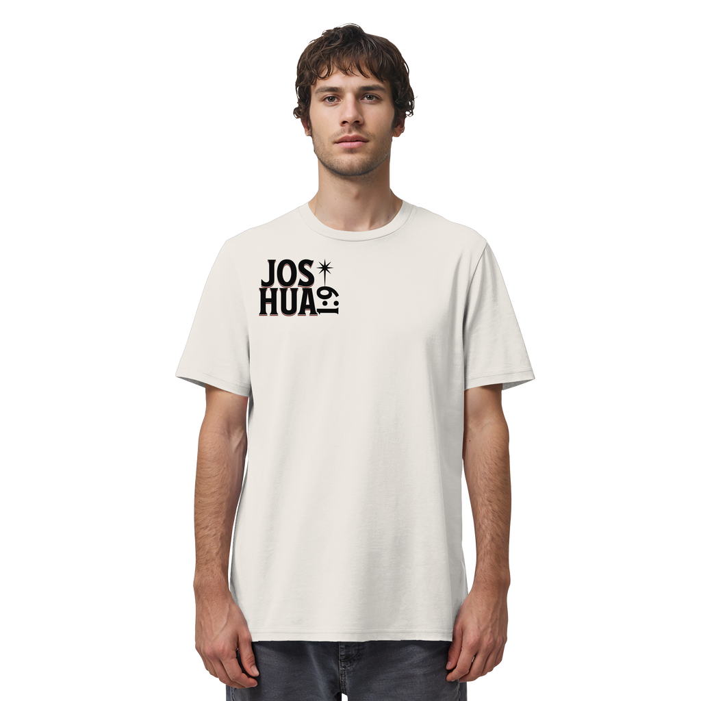BE STRONG AND COURAGEOUS LION - T-Shirt Bio Baumwolle