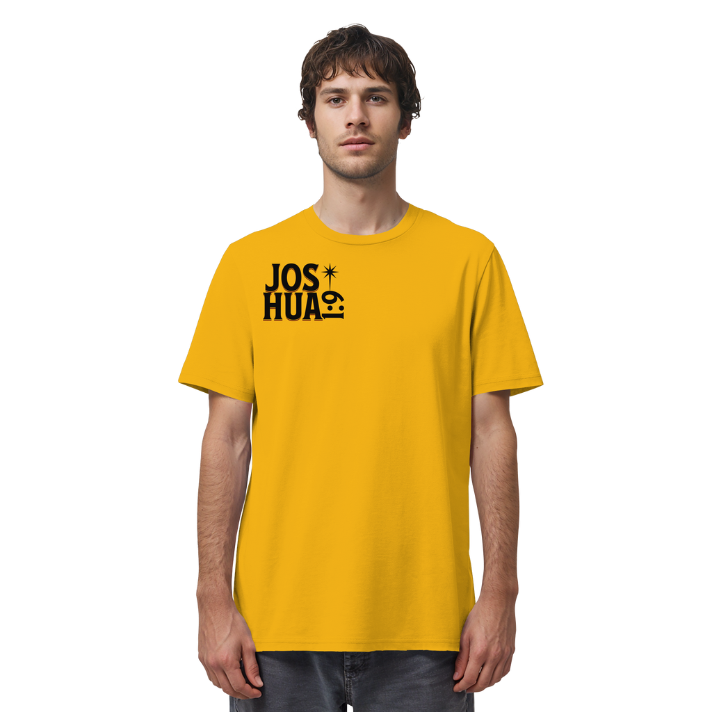 BE STRONG AND COURAGEOUS LION - T-Shirt Bio Baumwolle