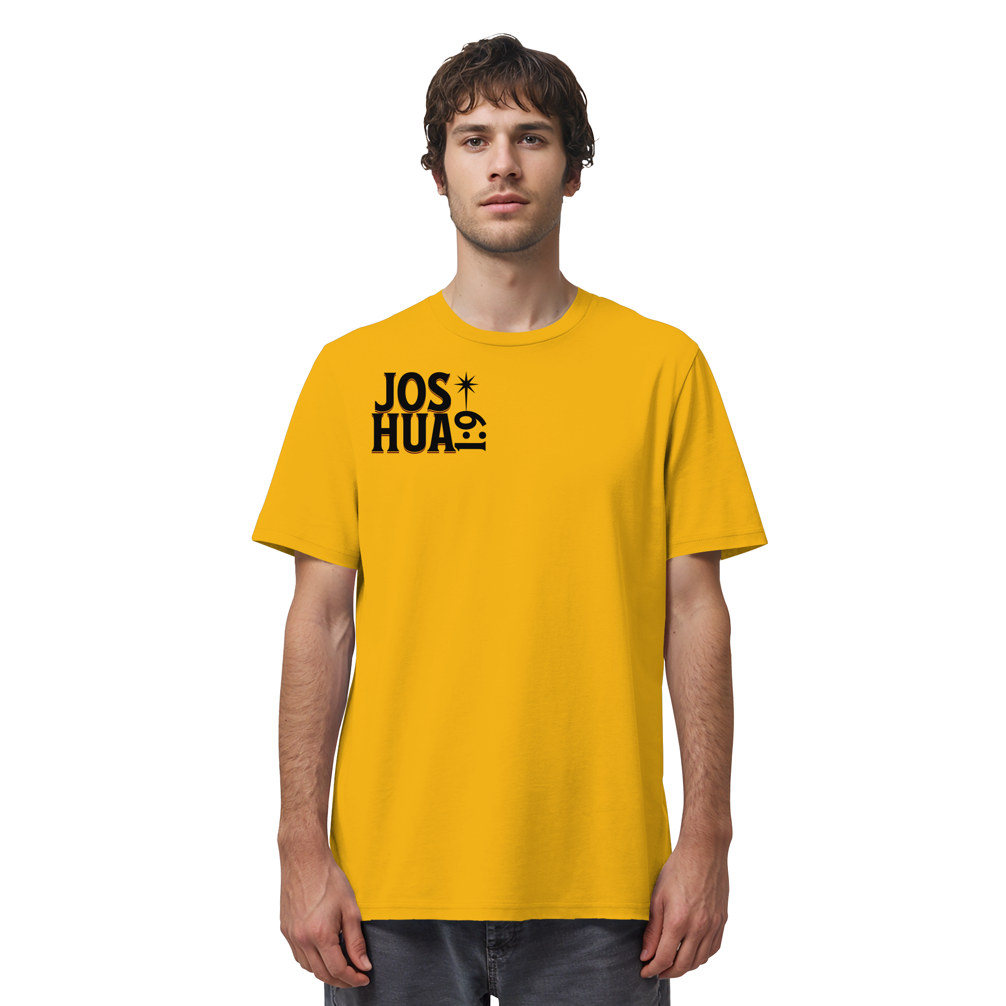 BE STRONG AND COURAGEOUS LION - T-Shirt Bio Baumwolle