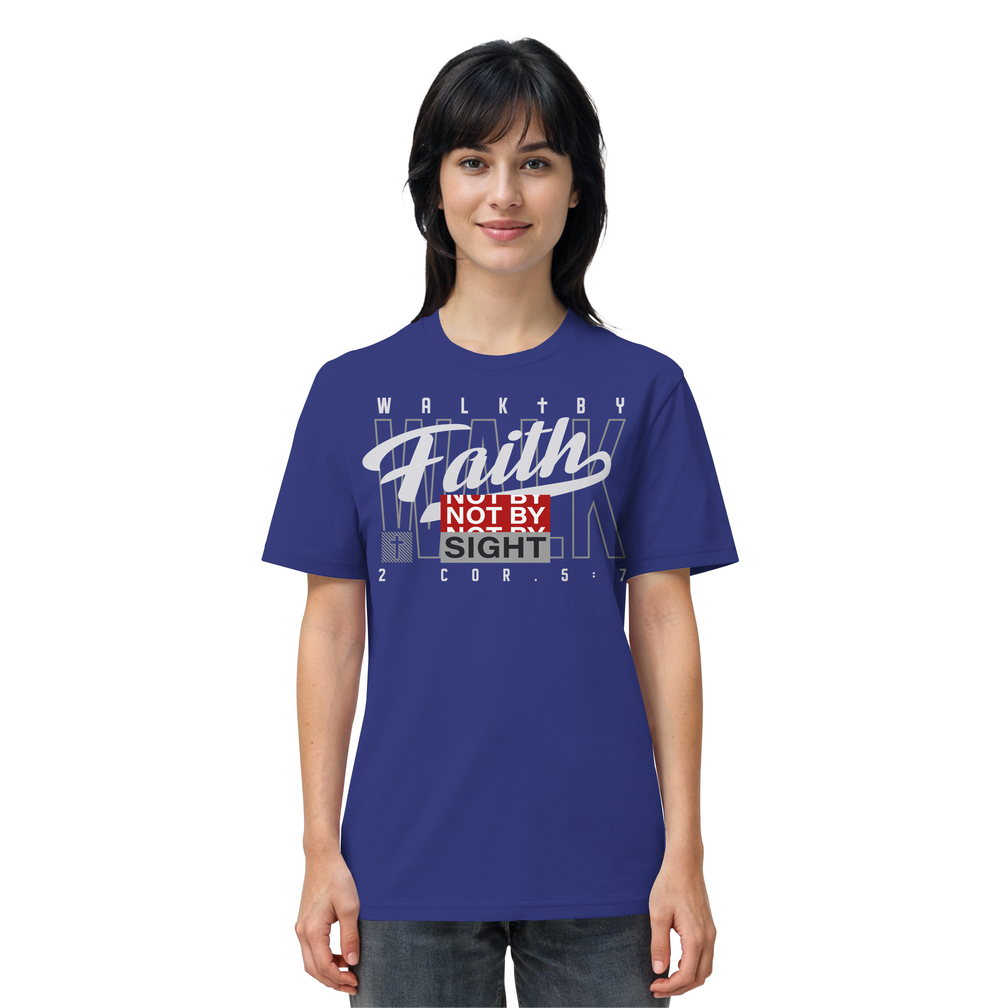 WALK BY FAITH - T-Shirt Bio Baumwolle