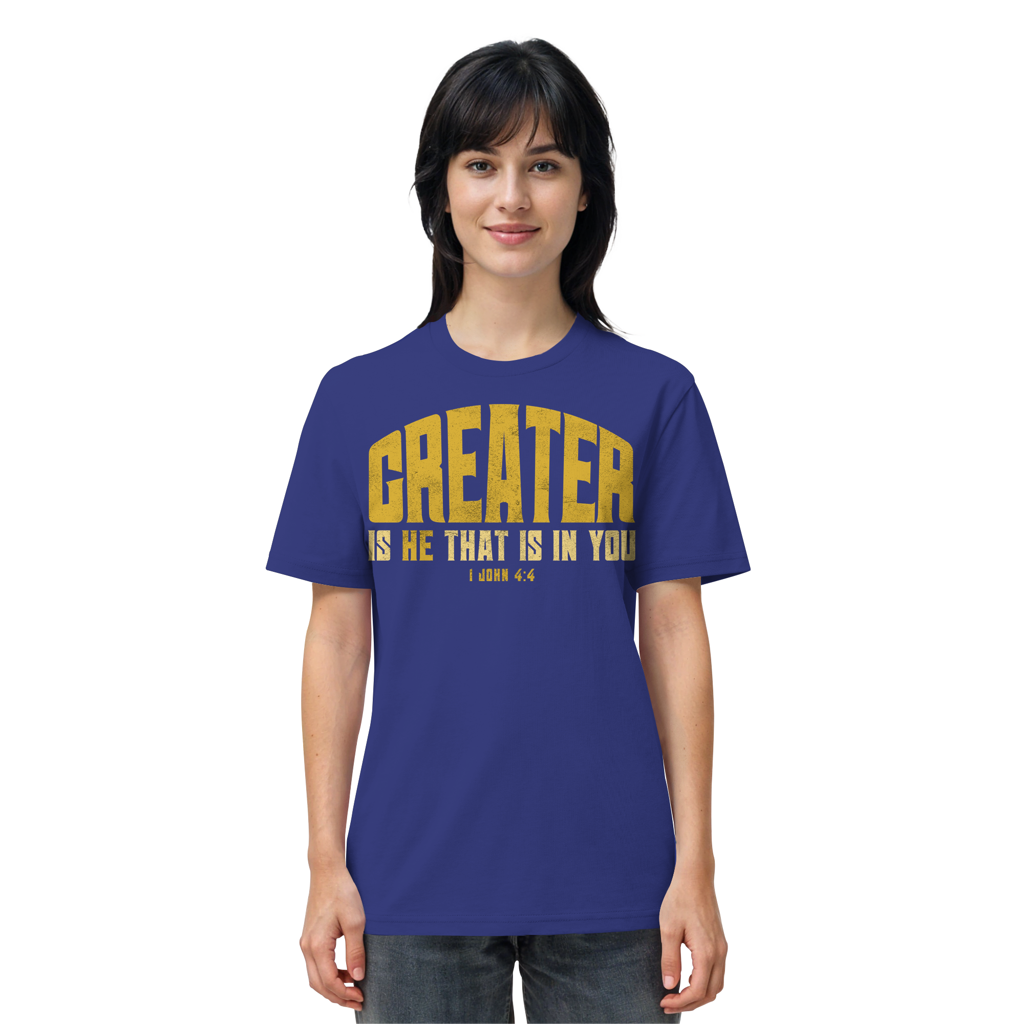 T-Shirt Bio Baumwolle |  GREATER IS HE  - Organic Shirt
