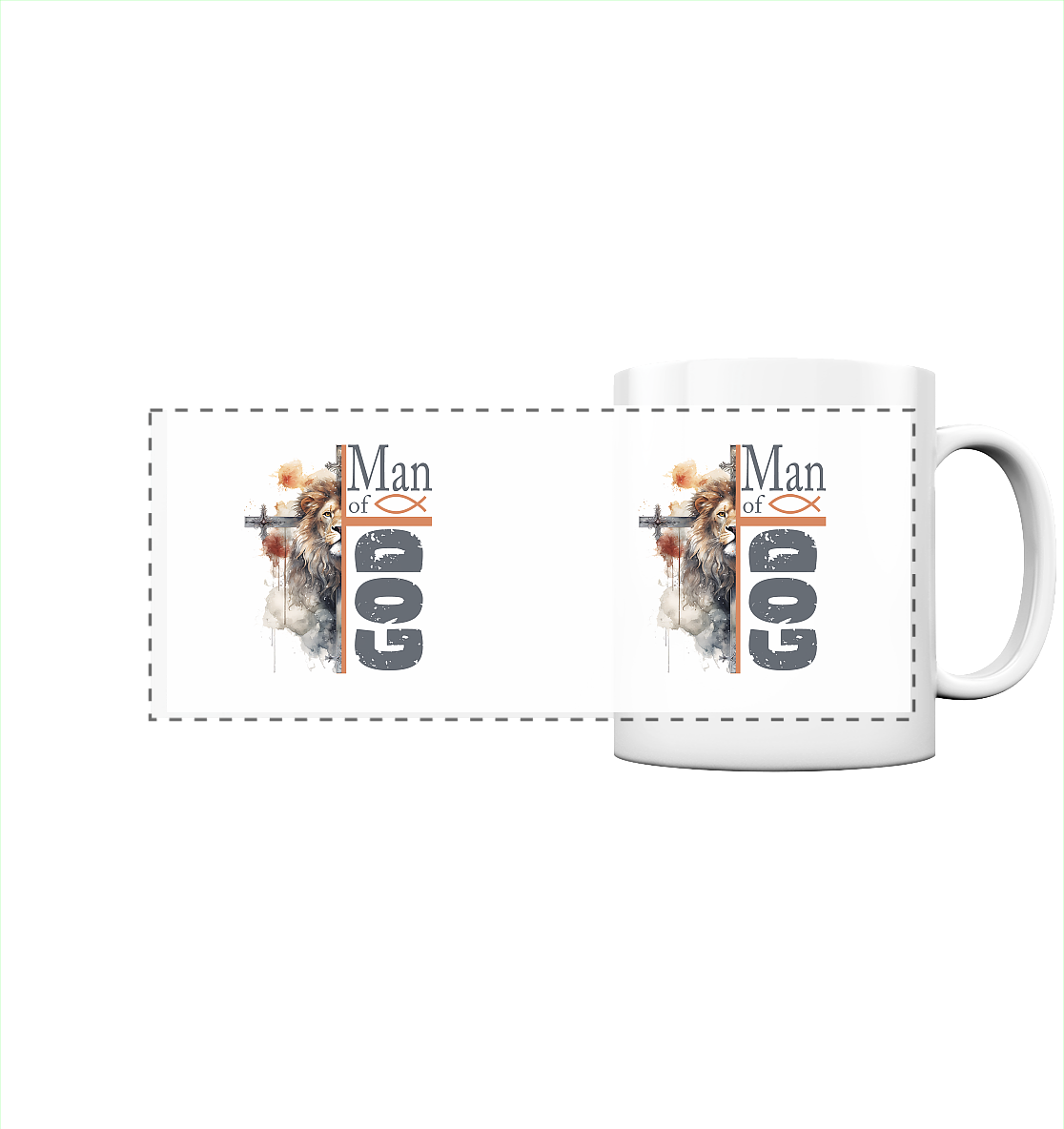 MAN OF GOD MUG - Panorama Tasse