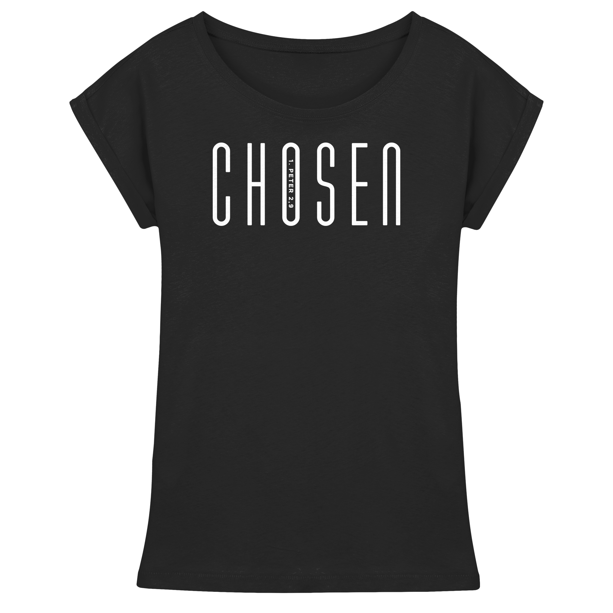 CHOSEN | Womens T-Shirt - Womens Extended Shoulder T-Shirt
