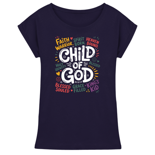 CHILD OF GOD - Womens Extended Shoulder T-Shirt